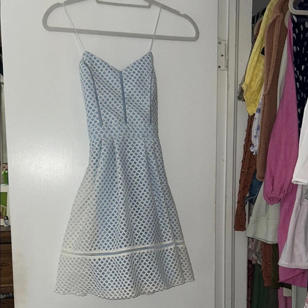 Top Shop blue and white dress - Picture 2 of 7